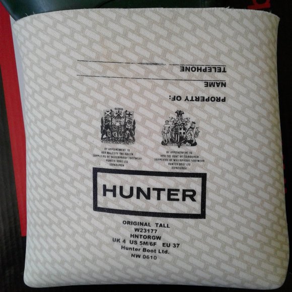 Hunter Dark Green Matte Original Tall Boots W6 - Picture 5 of 6